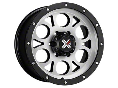 DX4 Wheels TUFF Flat Black Machined 6-Lug Wheel; 16x8.5; -6mm Offset (21-23 Bronco, Excluding Raptor)