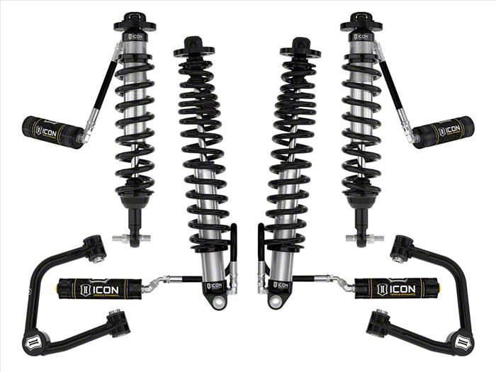 ICON Vehicle Dynamics 3 to 4-Inch Suspension Lift System with Tubular Upper Control Arms; Stage 4 (21-23 Bronco w/o Sasquatch Package, Excluding Raptor)
