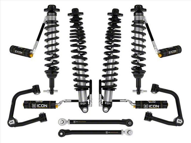 ICON Vehicle Dynamics 3 to 4-Inch Suspension Lift System with Tubular Upper Control Arms; Stage 6 (21-24 Bronco w/o Sasquatch Package, Excluding Raptor)
