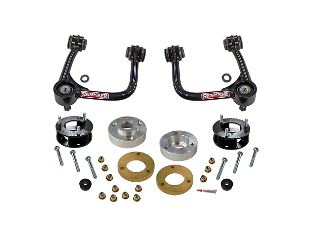 SkyJacker 3-Inch Suspension Lift Kit with Metal Spacers and Upper Control Arms (21-23 Bronco w/ Sasquatch Package, Badlands, First Edition, Excluding Raptor & Wildtrack)