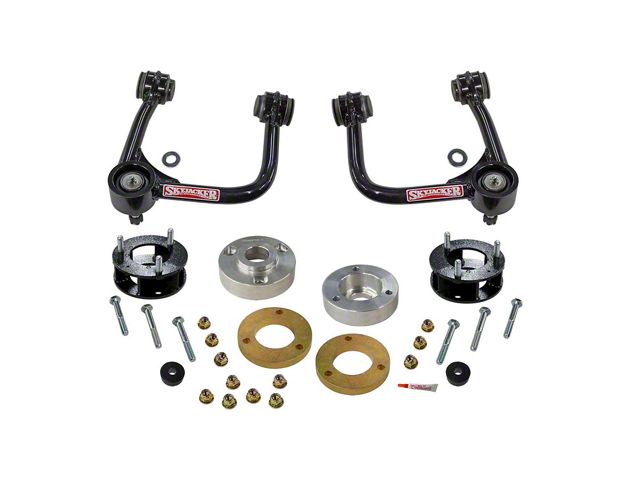 SkyJacker 3-Inch Suspension Lift Kit with Metal Spacers and Upper Control Arms (21-24 Bronco w/ Sasquatch Package, Badlands, First Edition, Excluding Raptor & Wildtrack)
