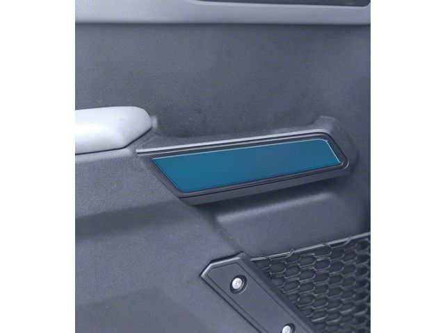 Front Side Door Pull Handle Overlays; Atlas Blue (21-24 Bronco)