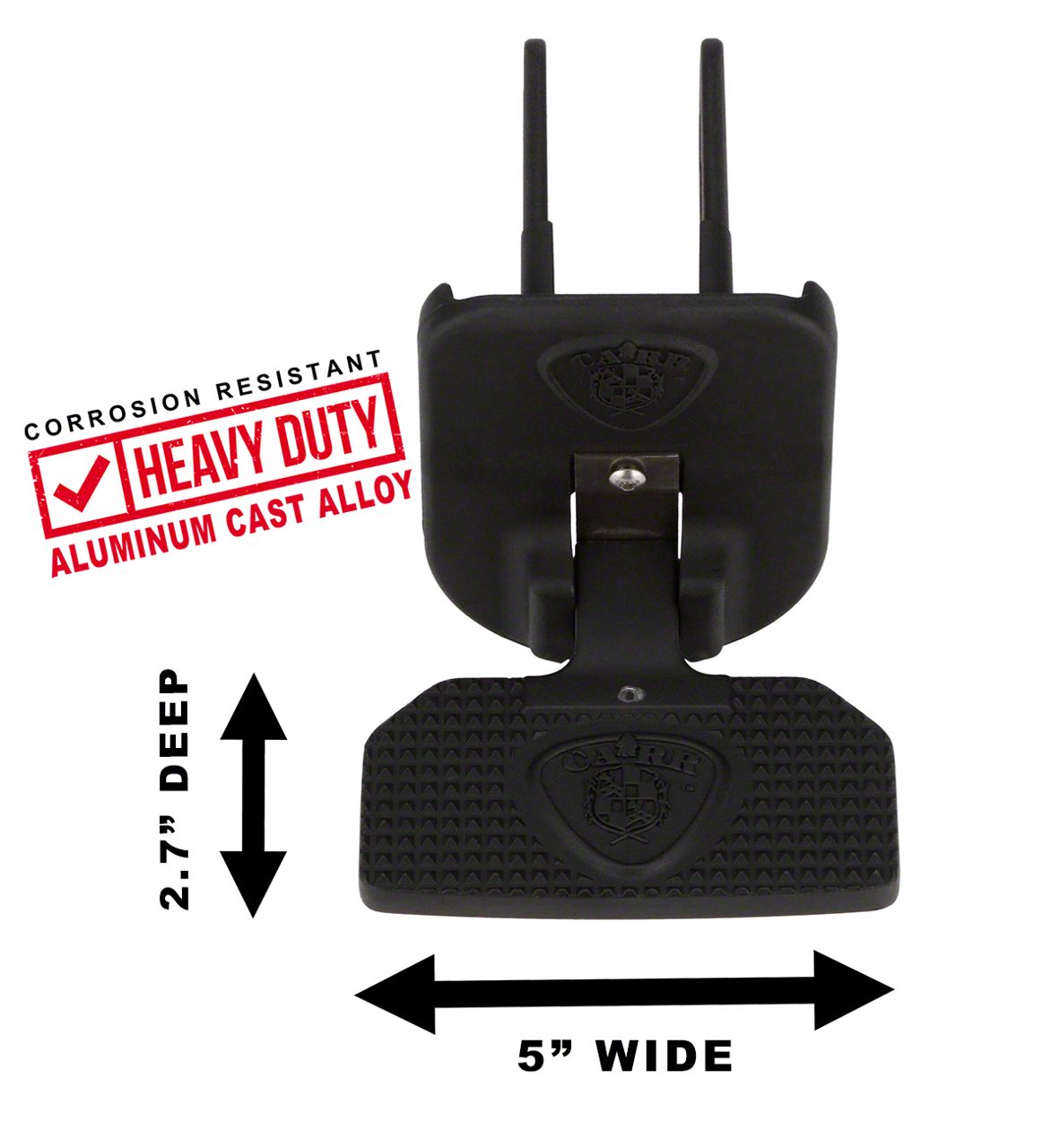 Carr HD Hitch Step with Dirt Bike Logo (Universal; Some Adaptation May Be Required)