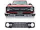 American Modified Tomahawk Grille with Off-Road Lights; Matte Black (21-24 Bronco)