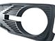 American Modified Tomahawk Grille with Off-Road Lights; Matte Black (21-24 Bronco)