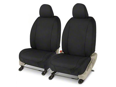 Covercraft Precision Fit Seat Covers Endura Custom Front Row Seat Covers; Black (21-24 Bronco 4-Door w/ Leather Seats)