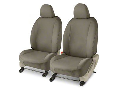 Covercraft Precision Fit Seat Covers Endura Custom Front Row Seat Covers; Charcoal (21-24 Bronco 4-Door w/ Leather Seats)