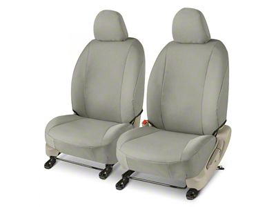 Covercraft Precision Fit Seat Covers Endura Custom Front Row Seat Covers; Silver (21-24 Bronco 4-Door w/ Leather Seats)