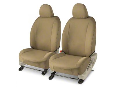 Covercraft Precision Fit Seat Covers Endura Custom Front Row Seat Covers; Tan (21-24 Bronco 4-Door w/ Leather Seats)
