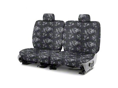 Covercraft Seat Saver Prym1 Custom Second Row Seat Cover; Blackout Camo (21-24 Bronco 2-Door)