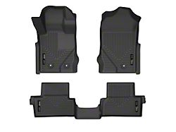 Husky Liners WeatherBeater Front and Second Seat Floor Liners; Black (21-23 Bronco 2-Door)