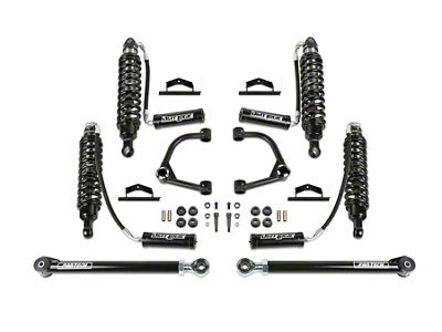 Fabtech 4-Inch Uniball Upper Control Arm Suspension Lift Kit with Front Dirt Logic 4.0 Reservoir Coil-Overs and Rear Dirt Logic 4.0 Reservoir Shocks (21-23 Bronco 4-Door w/o Sasquatch Package, Excluding Badlands, First Edition, Raptor & Wildtrack)