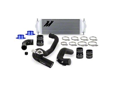 Mishimoto Performance Intercooler Kit with Black Piping; Silver (21-24 2.7L EcoBoost Bronco)