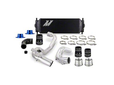Mishimoto Performance Intercooler Kit with Polished Piping; Black (21-24 2.3L EcoBoost Bronco)