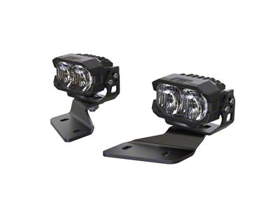 Morimoto 2Banger A-Pillar Kit; NCS White Combo Beam (21-23 Bronco)