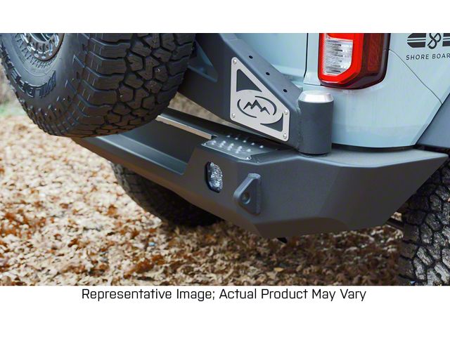 Expedition One Trail Series Rear Bumper; Textured Black (21-24 Bronco, Excluding Raptor)