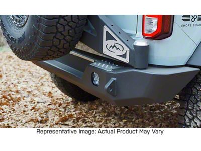 Expedition One Trail Series Rear Bumper; Textured Black (21-23 Bronco, Excluding Raptor)