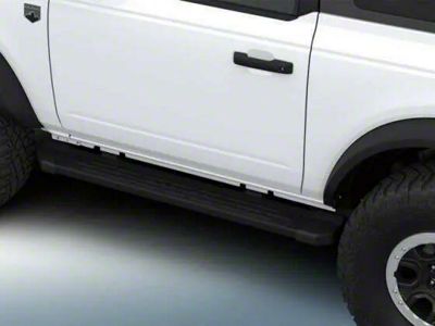 Ford Tube Side Step Bars; Black (21-24 Bronco 2-Door)
