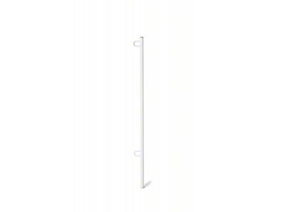 Steinjager 3.80-Foot Flag Pole Kit; Cloud White (Universal; Some Adaptation May Be Required)
