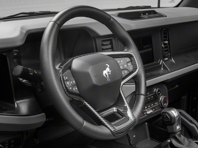 RedRock Steering Wheel Trim; Carbon Fiber (21-24 Bronco)
