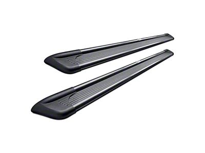 Sure-Grip Running Boards without Mounting Kit; Black Aluminum (05-10 Jeep Grand Cherokee WK)