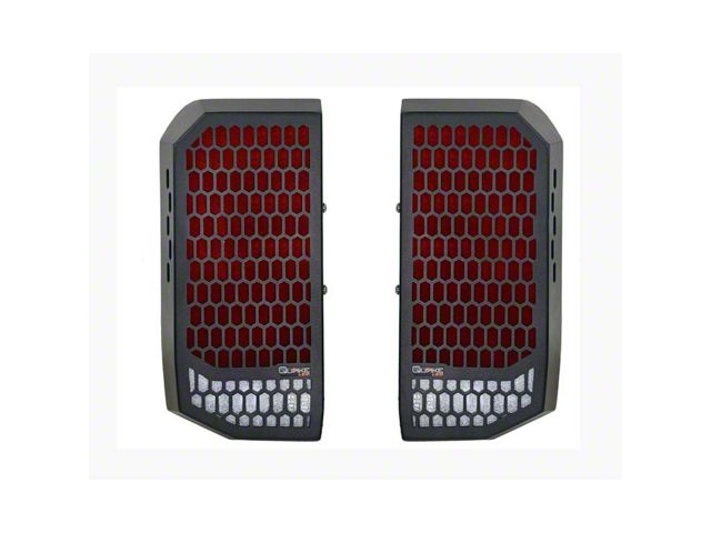 Quake LED Sequential LED Tail Lights; Black Housing; Red Clear Lens (21-24 Bronco, Excluding Raptor)