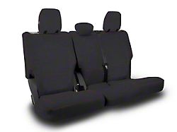 PRP Rear Bench Seat Cover; Black and Red (21-23 Bronco 4-Door)