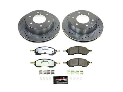 PowerStop Z36 Extreme Truck and Tow 6-Lug Brake Rotor and Pad Kit; Rear (21-23 Bronco, Excluding Raptor)
