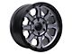 Tremor Wheels 103 Impact Graphite Grey with Black Lip 6-Lug Wheel; 17x8.5; 0mm Offset (22-24 Bronco Raptor)