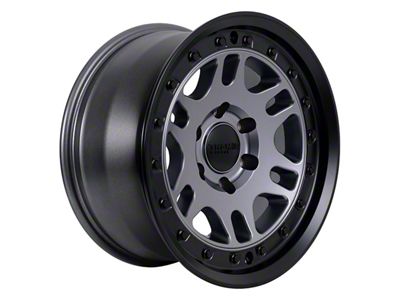 Tremor Wheels 105 Shaker Graphite Grey with Black Lip 6-Lug Wheel; 17x8.5; 0mm Offset (22-24 Bronco Raptor)