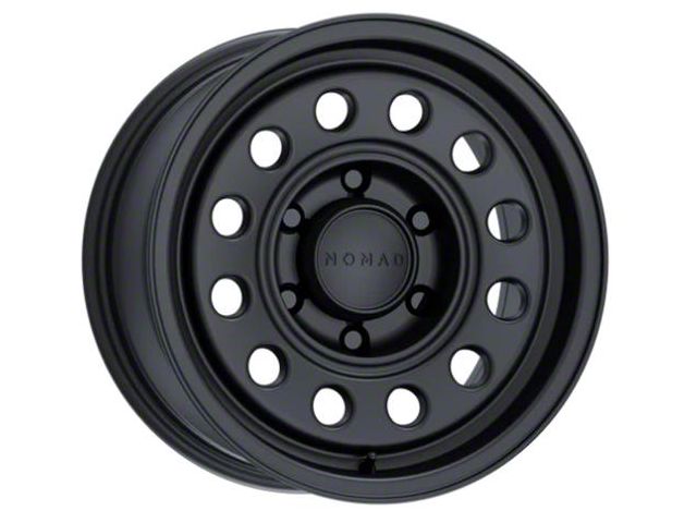 Nomad Wheels Convoy Satin Black 6-Lug Wheel; 17x8.5; 0mm Offset (22-24 Bronco Raptor)