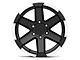 Rovos Wheels Danakil Matte Black with Machined Lip 6-Lug Wheel; 17x9; -6mm Offset (22-24 Bronco Raptor)