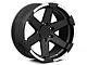 Rovos Wheels Danakil Matte Black with Machined Lip 6-Lug Wheel; 18x9; 0mm Offset (22-24 Bronco Raptor)