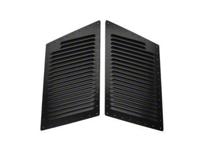 Hi-Flow Louvers; Large; Semi-Gloss Black (Universal; Some Adaptation May Be Required)