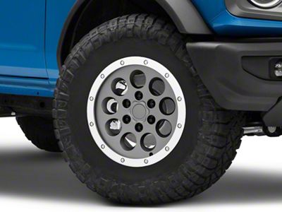American Trucks Wheels Gen1 Raptor Beadlock Style Charcoal 6-Lug Wheel; 17x8.5; 34mm Offset (22-24 Bronco Raptor)