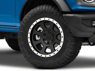 Rovos Wheels Kalahari Matte Black with Machined Lip 6-Lug Wheel; 18x9; 0mm Offset (22-23 Bronco Raptor)
