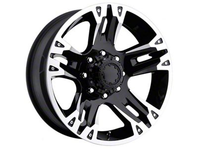 Ultra Wheels Maverick Gloss Black Machined 6-Lug Wheel; 18x9; 25mm Offset (22-24 Bronco Raptor)