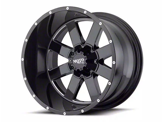 Moto Metal MO962 Gloss Black Milled 6-Lug Wheel; 18x10; -24mm Offset (22-24 Bronco Raptor)