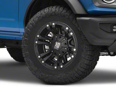 XD Monster II Matte Black 6-Lug Wheel; 18x9; 18mm Offset (22-24 Bronco Raptor)