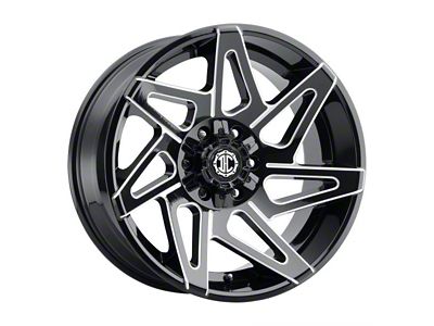 Xtreme Offroad NX-14 Midnight Black Milled 6-Lug Wheel; 20x10; -25mm Offset (22-24 Bronco Raptor)