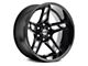 Xtreme Offroad NX-15 Midnight Black Milled 6-Lug Wheel; 20x10; -25mm Offset (22-24 Bronco Raptor)