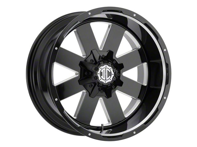 Xtreme Offroad NX-18 Midnight Black Milled 6-Lug Wheel; 20x10; -25mm Offset (22-24 Bronco Raptor)
