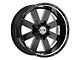 Xtreme Offroad NX-18 Midnight Black Milled 6-Lug Wheel; 20x10; -25mm Offset (22-24 Bronco Raptor)