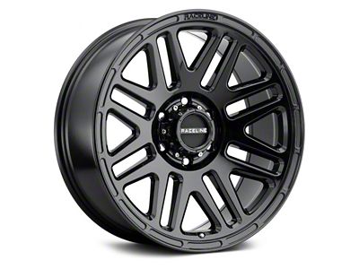 Raceline Outlander Gloss Black 6-Lug Wheel; 18x9; 12mm Offset (22-24 Bronco Raptor)