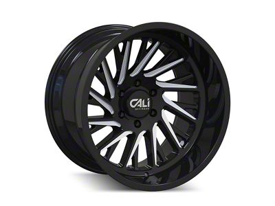 Cali Off-Road Purge Gloss Black Milled 6-Lug Wheel; 20x12; -51mm Offset (22-24 Bronco Raptor)