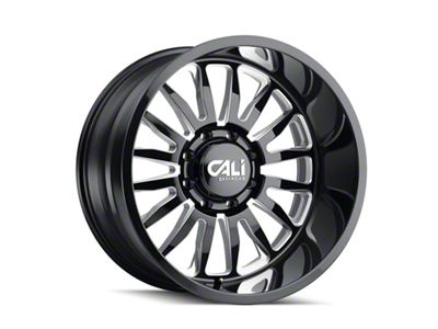 Cali Off-Road Summit Gloss Black Milled 6-Lug Wheel; 20x9; 0mm Offset (22-24 Bronco Raptor)