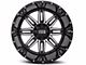 Twisted Off-Road T-25 Billet Gloss Black Machined 6-Lug Wheel; 20x10; -24mm Offset (22-24 Bronco Raptor)