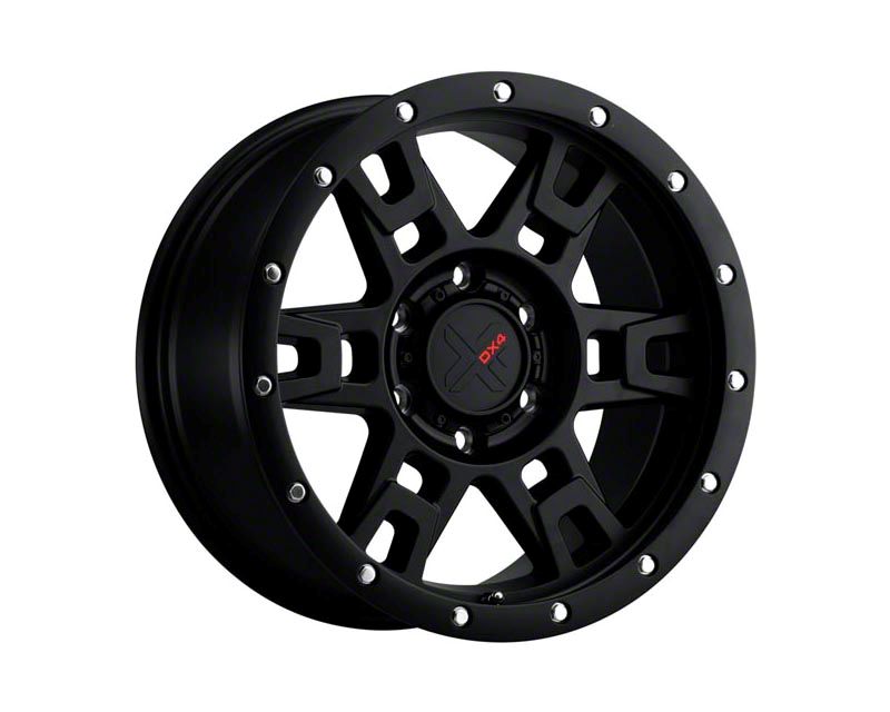 DX4 Wheels Bronco TERRAIN Flat Black 6-Lug Wheel; 17x8.5; 10mm Offset ...