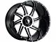 American Truxx Vortex Gloss Black Machined 6-Lug Wheel; 20x10; -24mm Offset (22-24 Bronco Raptor)