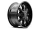 Thret Offroad Vulcan Gloss Black 6-Lug Wheel; 17x9; -12mm Offset (22-24 Bronco Raptor)